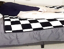 Thick and curvy girl sticks a dildo in her ass