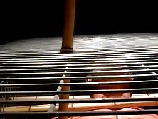 Bondage Submissive's Ball Stretching Ordeal with Dominant Mistress