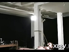 Beguiling floozy is gently touching her fanny era