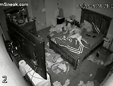 Hacked CAM - Couple has sex in messy room. mp4