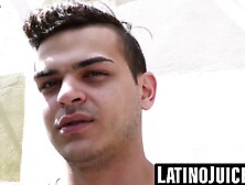 Straight Latino cums while getting pounded POV