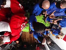 360 BTS Cheerleaders vs Football Team Group-sex