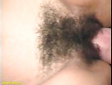 Hairy Teenie Behind B.  Destroyed By A Gigantic Cock