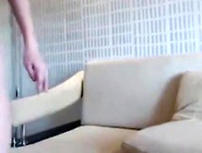 Little Girl Thinks Of Daddy And Fucks The Couch