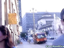 Brooklyn Lee gets huge facial outdoor