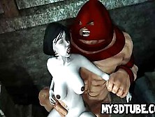 Pale 3D Brunette Gets Fucked By The Juggernaut