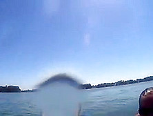 Inner Tube Blowjob On The Lake