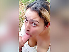 Hiking Trail Blowjob & Cumshot