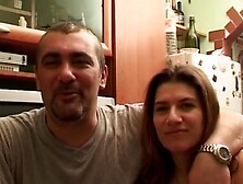 Exhibitionist lovers fucks while being recorded