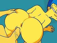 |The Simpsons| Flanders Rides Marge's Butt