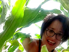 Naked Fun In The Cornfield With Cobs