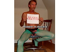 Robert Rchard Milgate Afreak In Sheer Green Pantyhose And High Heels