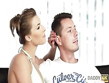 Daddy4K.  Stud Is Surprised To Catch His Gf And Father Having Indecent Sex