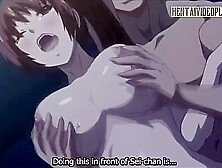 Brunette Anime Babe Enjoys A Big Cock