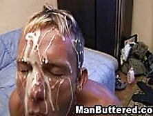 Buttered Gay Blowjob And A Hard Anal Fuck