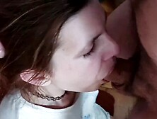 Homemade Amateur Slut Wife Worshipping Huge Cock Gets Messy Cumshot