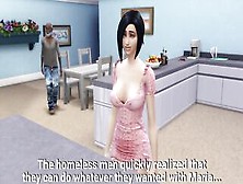 Ddsims - Cheating Milf Gets Impregnated By Homeless Guys - Sims Four