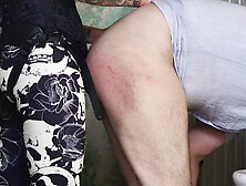 Dominatrix Nika hammered a slave in the butt in a utility room by the road