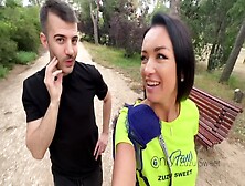 Zuzu Sexy Fuck Athlete In Public For Her Onlyfans Casting Sperm Shot