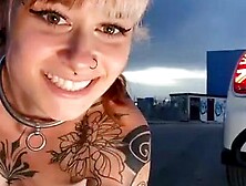 German Teen Masturbation On Road
