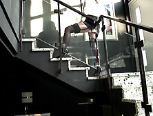 2 hawt MILFS in action.  One in the office and the other one in the kitchen of the restaurant two scenes in 1