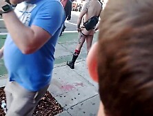 Stripping Naked In Public.  Folsom St Fair