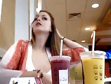 Beautiful Teen Horny At Mcdonald's