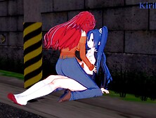 Tsubasa Kazanari And Kanade Amō Have Intense Futanari Sex On A Deserted Street.  - Symphogear Hentai