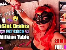 CumSlut Hotwife Drains Every Drop Of Husbands Jizz At The Milking Table - ScruffyTheCumSlut