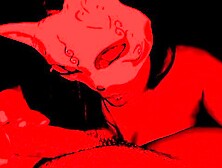 Drain My Balls - Rod Swallowing SELF PERSPECTIVE in Alluring Mask and Braces