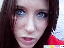 BrookeSkye went to the rooftop and rubbing her pussy