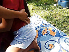 Sri Lankan Stepmom Fucks Step Son in Garden Outdoor Hardcore