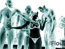 Trailer small brunette hair has her spouse set her up for her first bbc group sex