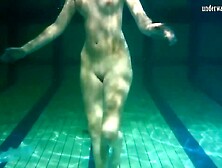Big Tits Blonde Swimming Pool Teen Showing Natural Pussy