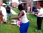 Black Vs.  White Brawl In The Hood!