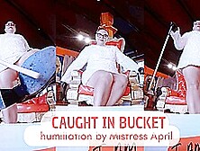 Pov Humiliation - Caught In Big Plastic Bucket - An April Movie