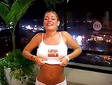 Kara shows tits and ass @ spring break for GGW