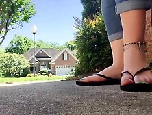 Lola Sprinkle - Walking around in my new flip flops