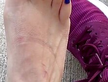 Blue Toes Outside Feet