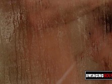 Sensual orgy at the red room.