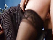 Big Tits Milf Hussy In Black Stockings Can't Get Enough Of This Cock