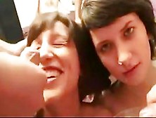 Spanish Bukkake - Two Gals Share A Cream Cocktail