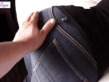 Milf's Big Booty In Jeans Gets Rubbed