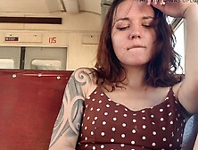 Public Masturbation On The Train