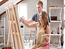 Beautiful Painter Trying Anal