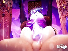 Raiden Shogun Orgasm And Gets Creampied And Roughly Hammered In A Full Vaginal Nelson With X Ray View