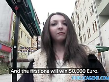 PublicAgent Teeny brunette gets sexed hard in a hotel room