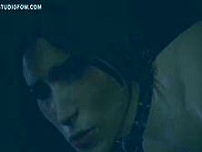 3D Porn Lara Croft Fucked By Wolf Studiofow