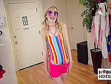 Blonde Hottie Mackenzie Moss Gets Screwed And Sprayed So Hard!