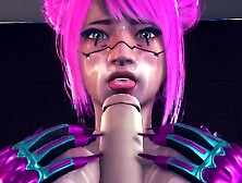 Cyborg Chick Tests Her New Upgrades - Cyberpunk Hentai